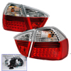BMW E90 3-Series '05 - '08 Red/Clear LED Tailights